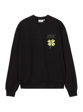 Moletom Carhartt Clover preto para homem.