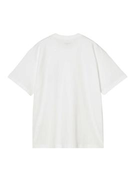 Camisa Carhartt Clover branca para homem.