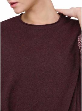 Camisola Only Loyal Amalio granada para mulher.