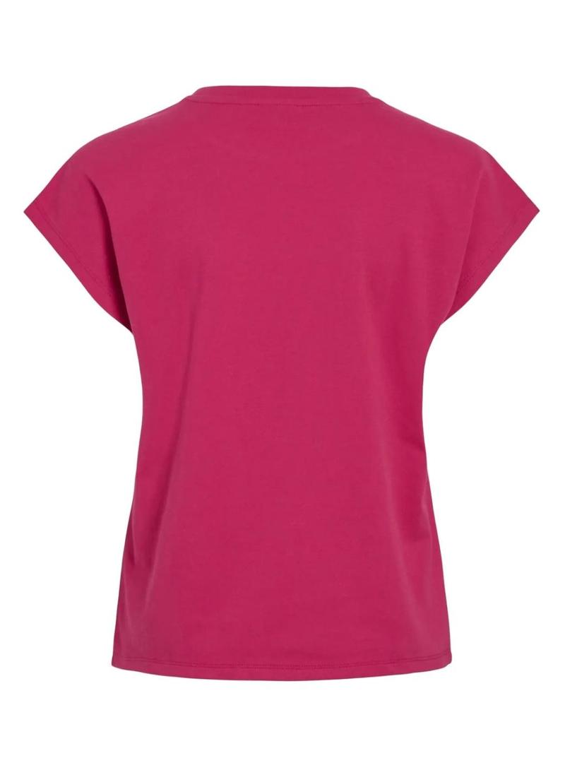 Camiseta Vila Vinorata rosa fúcsia para mulher