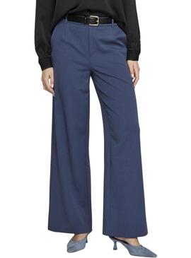 Calça azul Vila Vivarone para mulher.