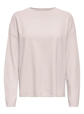 Camisola Only Leal Amalio bege creme para mulher