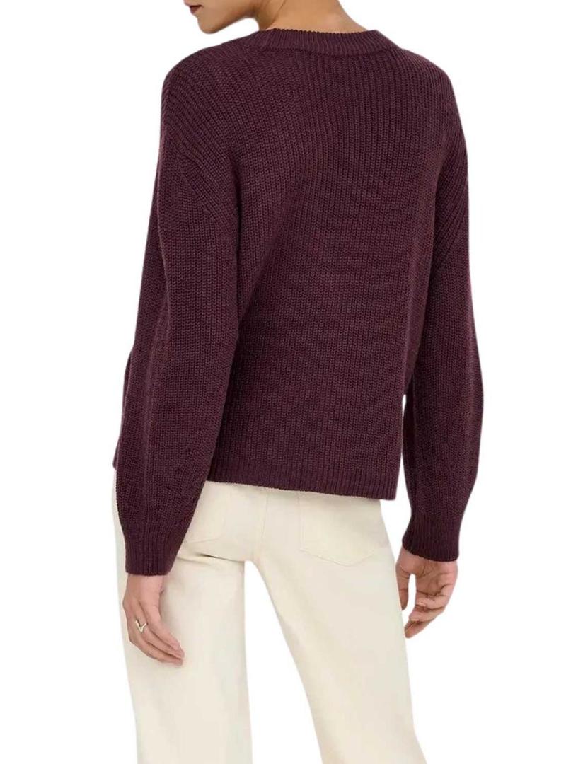 Jersey Only Milouz grená para mulher.