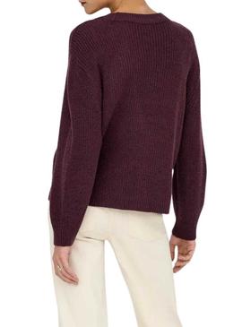 Jersey Only Milouz grená para mulher.