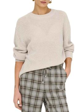 Camiseta Milouz bege Jersey Only para mulheres