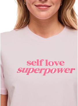 Camiseta Vila Vinora rosa para mulher