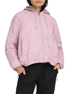 Jaqueta Only Miki rosa para mulher.