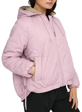 Jaqueta Only Miki rosa para mulher.