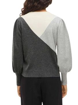 Camisola Vila Kerry cinza para mulher