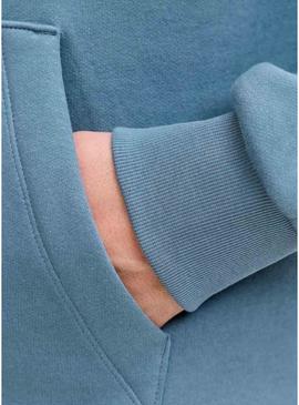 Moletom Jack and Jones Corp azul para homem.