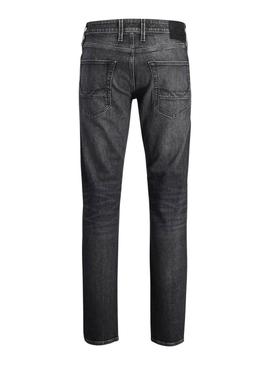 Calça jeans Jack e Jones Clark preta para homem.