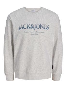 Moletom Jack and Jones Devin cinza para homem.