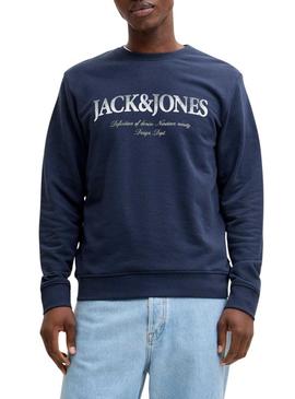 Suéter Jack and Jones Devin azul marino para hombre.