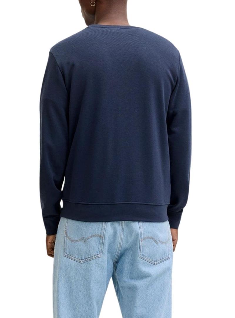 Suéter Jack and Jones Devin azul marino para hombre.