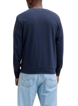 Suéter Jack and Jones Devin azul marino para hombre.