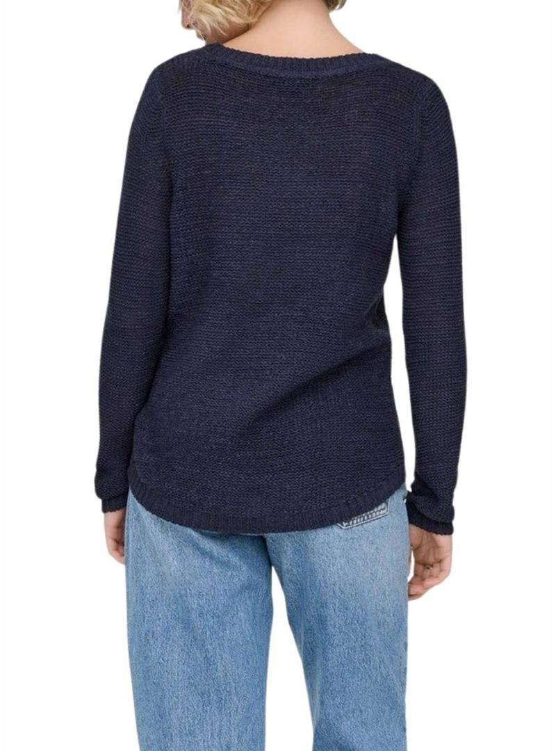 Camisola Only Geena azul marino para mulher.