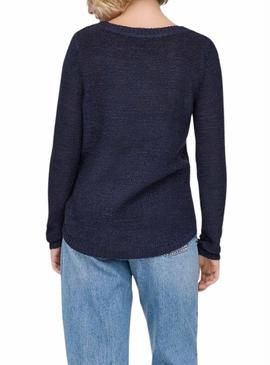 Camisola Only Geena azul marino para mulher.