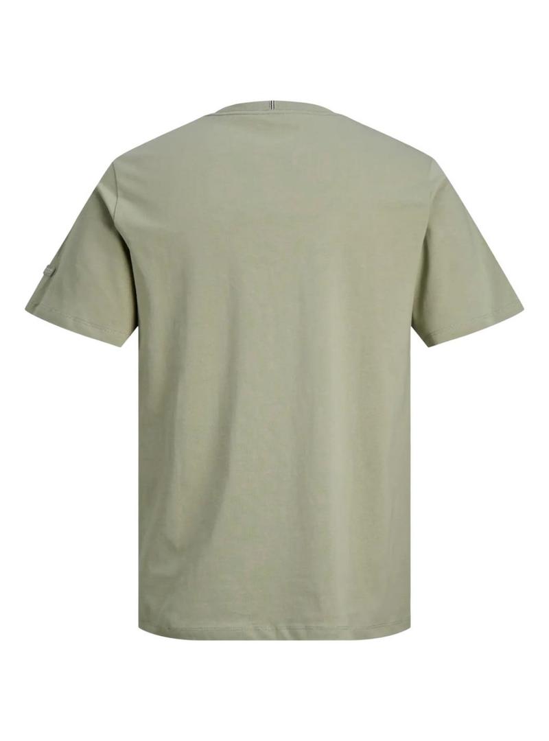 Camiseta Jack and Jones Catskills verde para homem.