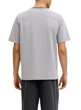 Camisa Jack and Jones Blualves cinza para homem.