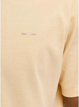 Camiseta amarela Jack and Jones Blualves para homem.