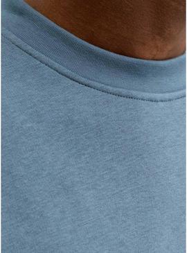 Moletom Jack and Jones Soho azul para homem.