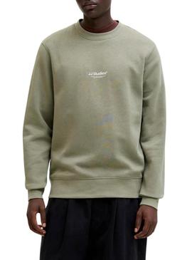 Moletom Jack and Jones Soho verde para homem.