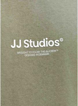 Moletom Jack and Jones Soho verde para homem.