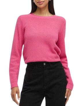 Camisola Vila Vidalo rosa fúcsia para mulher.