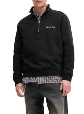Moletom Jack and Jones Norrebro preto para homem.
