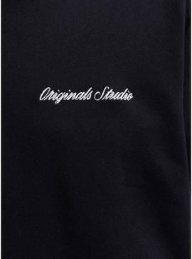 Moletom Jack and Jones Norrebro preto para homem.