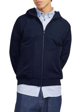 Jaqueta Jack and Jones Perfect bomber azul marinho para homem