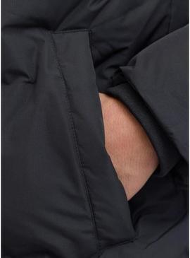 Jaqueta acolchoada Jack and Jones Soho preta para homem.