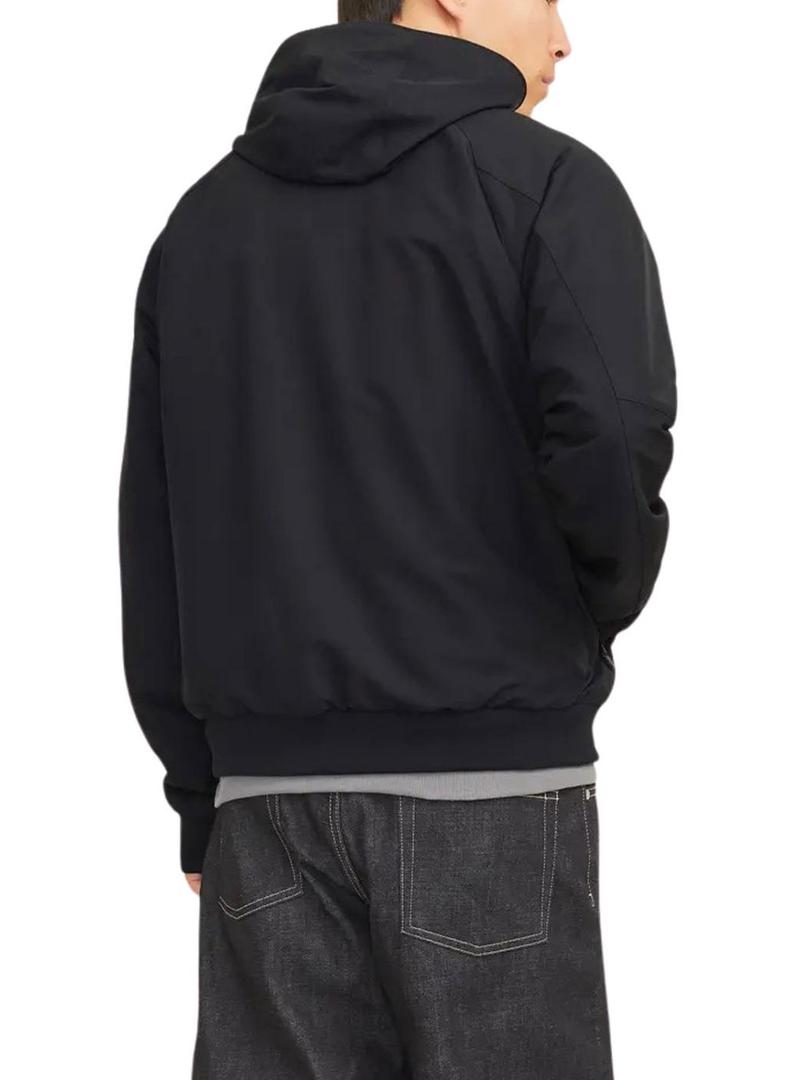 Jaqueta Jack and Jones Perfect bomber preta para homem.