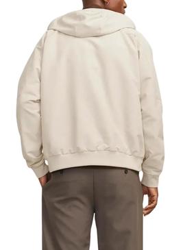 Jaqueta Jack and Jones Bomber perfeita bege para homem