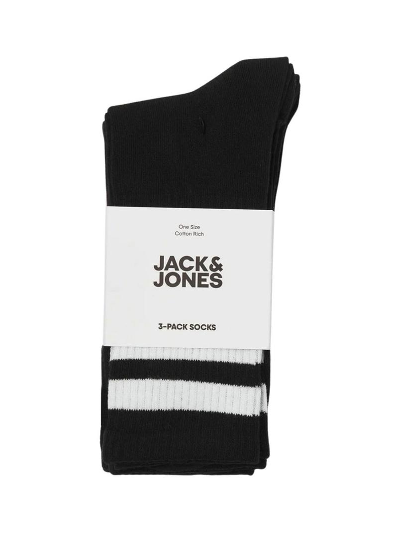 Pack de meias Jack and Jones Travis preto para homem