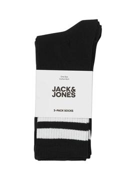 Pack de meias Jack and Jones Travis preto para homem