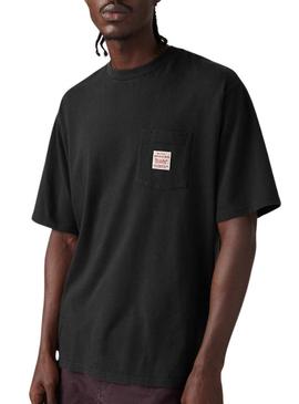 Camiseta Levis Worker preta para homem.