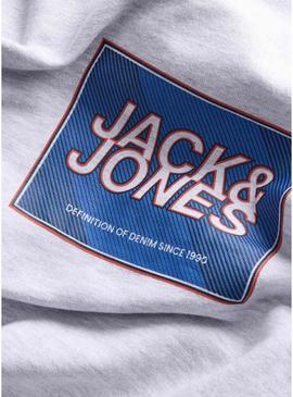 Moletom Jack and Jones Rain cinza para homem.