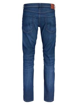 Calça jeans Jack and Jones Clark denim médio para homem.