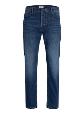 Calça jeans Jack and Jones Mike denim regular para homens.