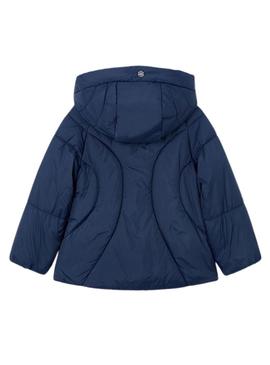 Casaco acolchoado Mayoral Colegial azul para menino e menina.