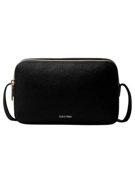 Bolsa Calvin Klein Jeans Foil logo preto para mulher