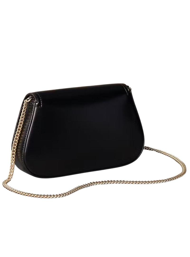 Bolsa Calvin Klein Jeans Curved preta para mulher.