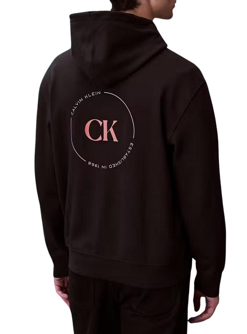 Moletom Calvin Klein Jeans Circle preto para homem