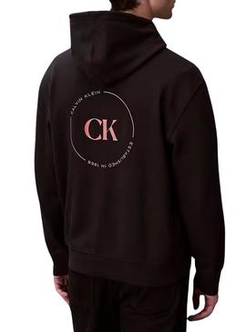 Moletom Calvin Klein Jeans Circle preto para homem