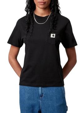 Camiseta Carhartt Pocket preta para mulher