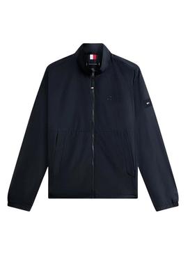 Jaqueta Tommy Hilfiger Branded azul marinho para homens