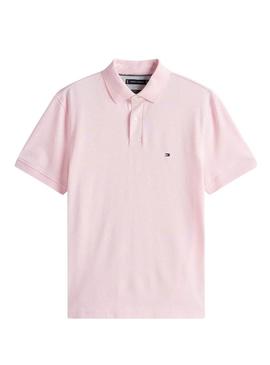 Camisa polo Tommy Hilfiger 1985 rosa para homens.