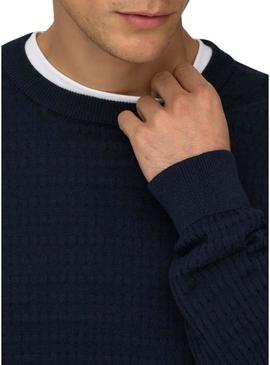 Camisa Only and Sons Wyler azul marinho para homem.