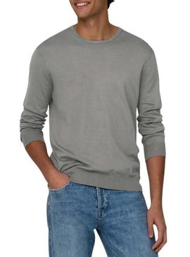 Camisola Only and Sons Wyler cinza para homem